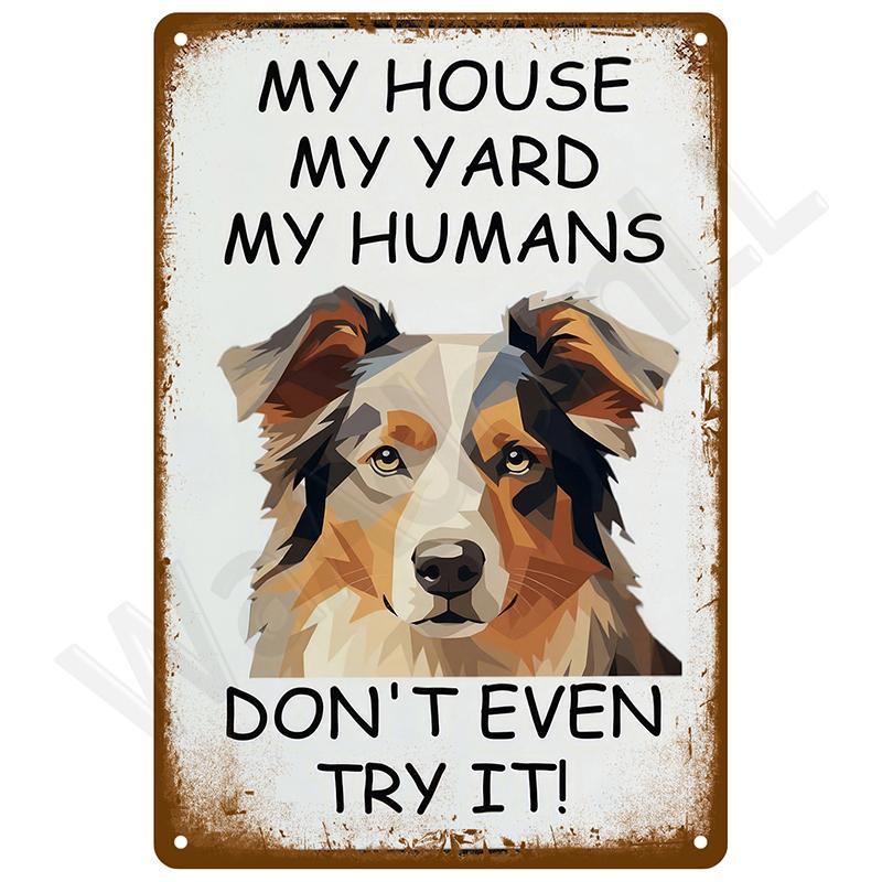 Retro Wall Art Mural Outdoor House Bathroom Home Room Decorations Decor Vintage Metal Signs Plates Tin Sign Posters Man Cave Bar
