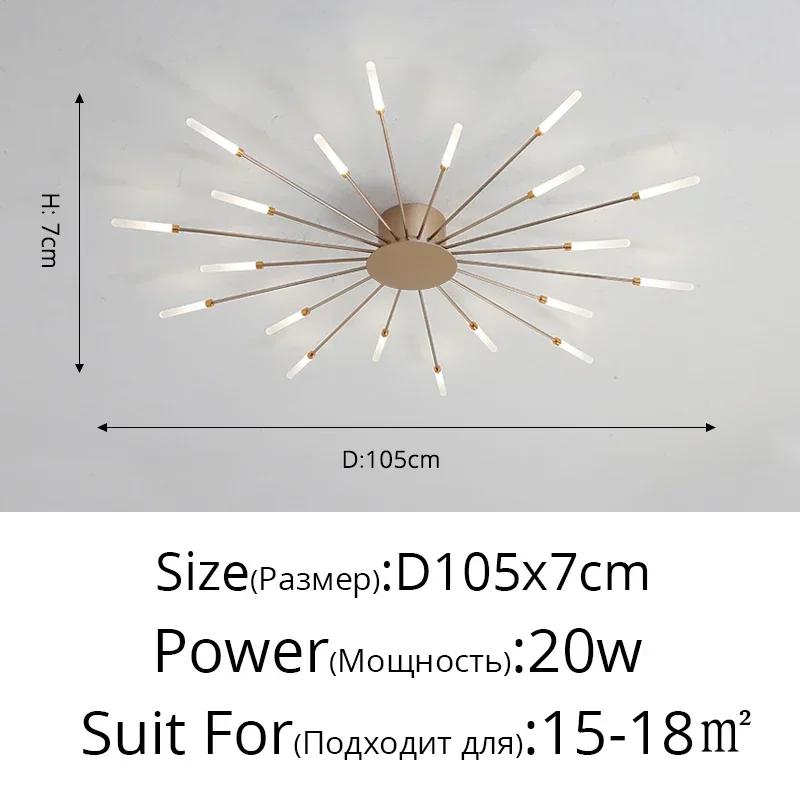 Minimalistischer LED-Deckenleuchter, Küchenbeleuchtung, Heimdekoration, dekorative Lampe mit Fernbedienung für Schlafzimmer, Wohnzimmer