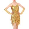 With Gloves Kids Latin Dance Dress Tassel Dance Performance Outfits  Children Girls