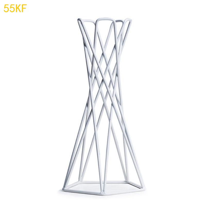 55KF Severský držák na vzdušné rostliny Kovový stojan na květináče Geometrický železný držák na Tillandsie