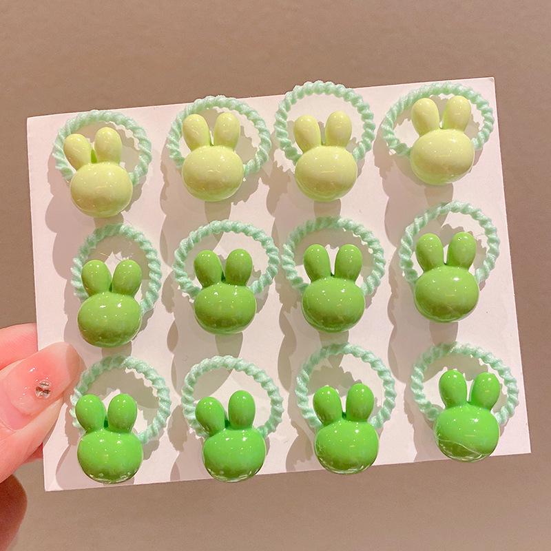 2024 Kid-Friendly Hair Accessories Set - Elastic Cartoon Hair Ties & Ropes for Girls, No-Pain Design