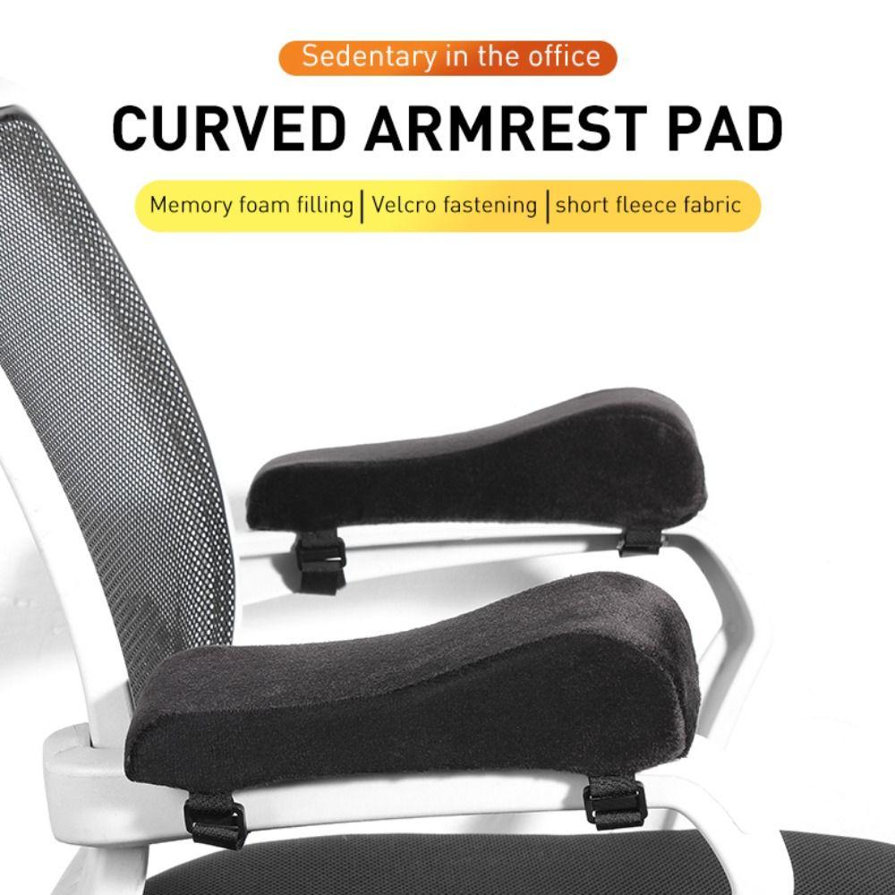 Hidden Zipper Ergonomic Armrest Pads Washable Office Chair Armrest Cushion Elbow Support Cushion