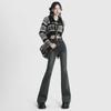 High Waist Flare Jeans For Woman Retro Elastic Sexy Denim Sweatpants Streetwear Fashion Harajuku Jeans Trousers