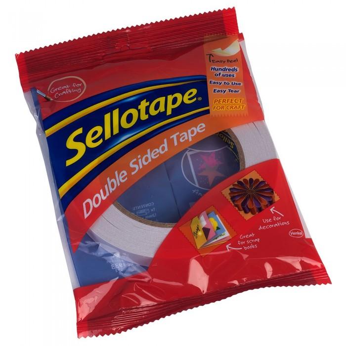 Sellotape Double-Sided Tape (Pack of 6)