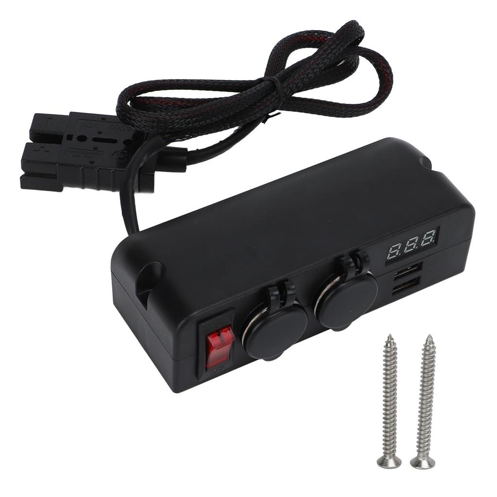 Car Charger Adapter 2 USB Charger Socket Voltage Digital Display Power Supply Battery Adapter