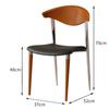 Nordic Wood Dining Chairs Portable Vintage Dining Chairs Living Room Chair Modern Luxury 1-person Chair Replica Design Furniture
