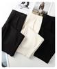 Women's Off-White Cashmere Blend Harem Pants - High-End, Thickened, Straight-Leg for Autumn/Winter 2024.
