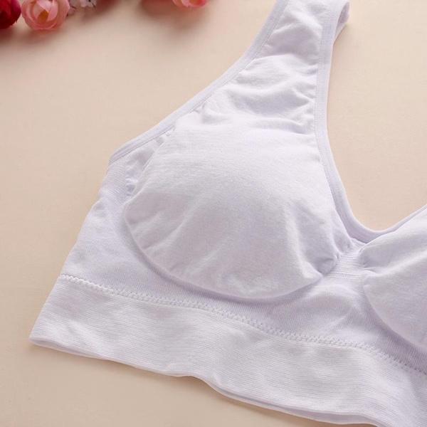 3pcs Women's Sports Bra Wirefree Yoga Bras Tank Top High Intensity Push Up Large Size S~6XL