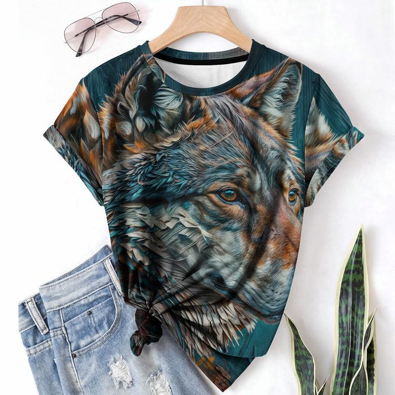 

Летняя женская повседневная спортивная футболка с коротким рукавом и круглым вырезом из дышащей легкой ткани 6XL