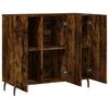 Sideboard Smoked Oak 90x34x80 cm Wood Based Material