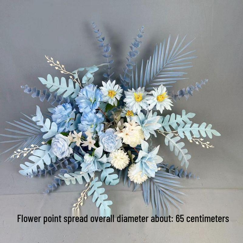 Mori Style Wedding Aisle Flower Row - Artificial Floral Decoration for T-Stage & Background