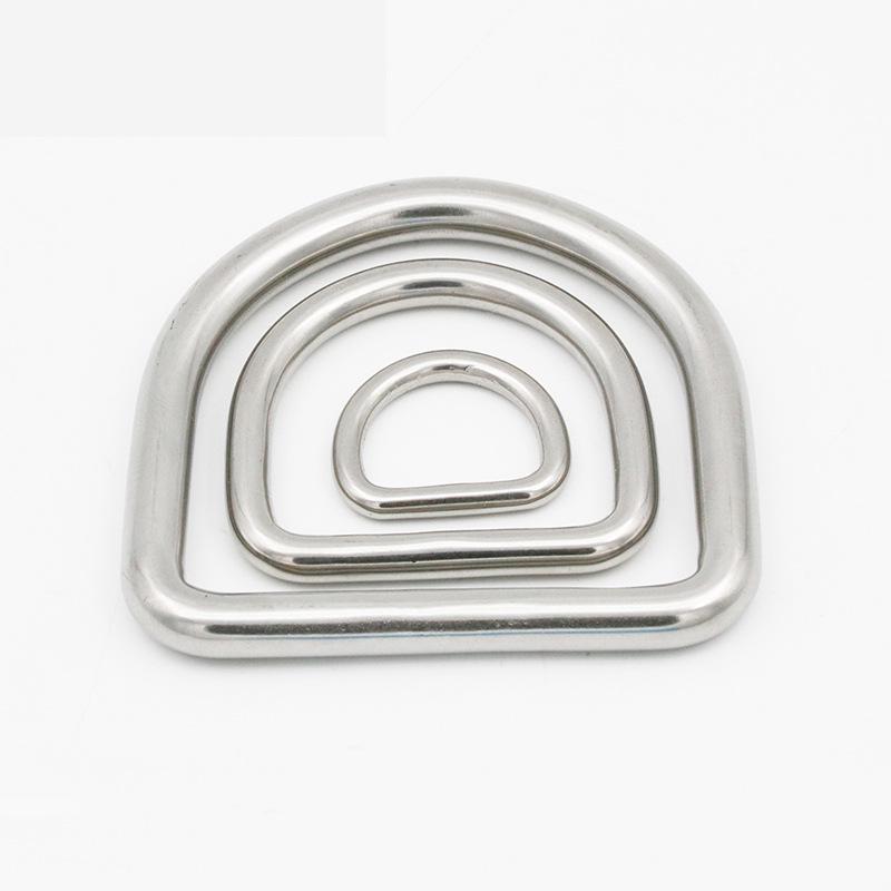 304 Stainless Steel D-Ring for Surfboard & Diving Accessories - Seamless Semicircle Inflatable Boat Buckle