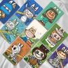 A Set of 50 Cute Character Cards for Boys and Girls, a Birthday Gift for Elementary School Admission, and a Gift for Exchanging Cards with Friends.