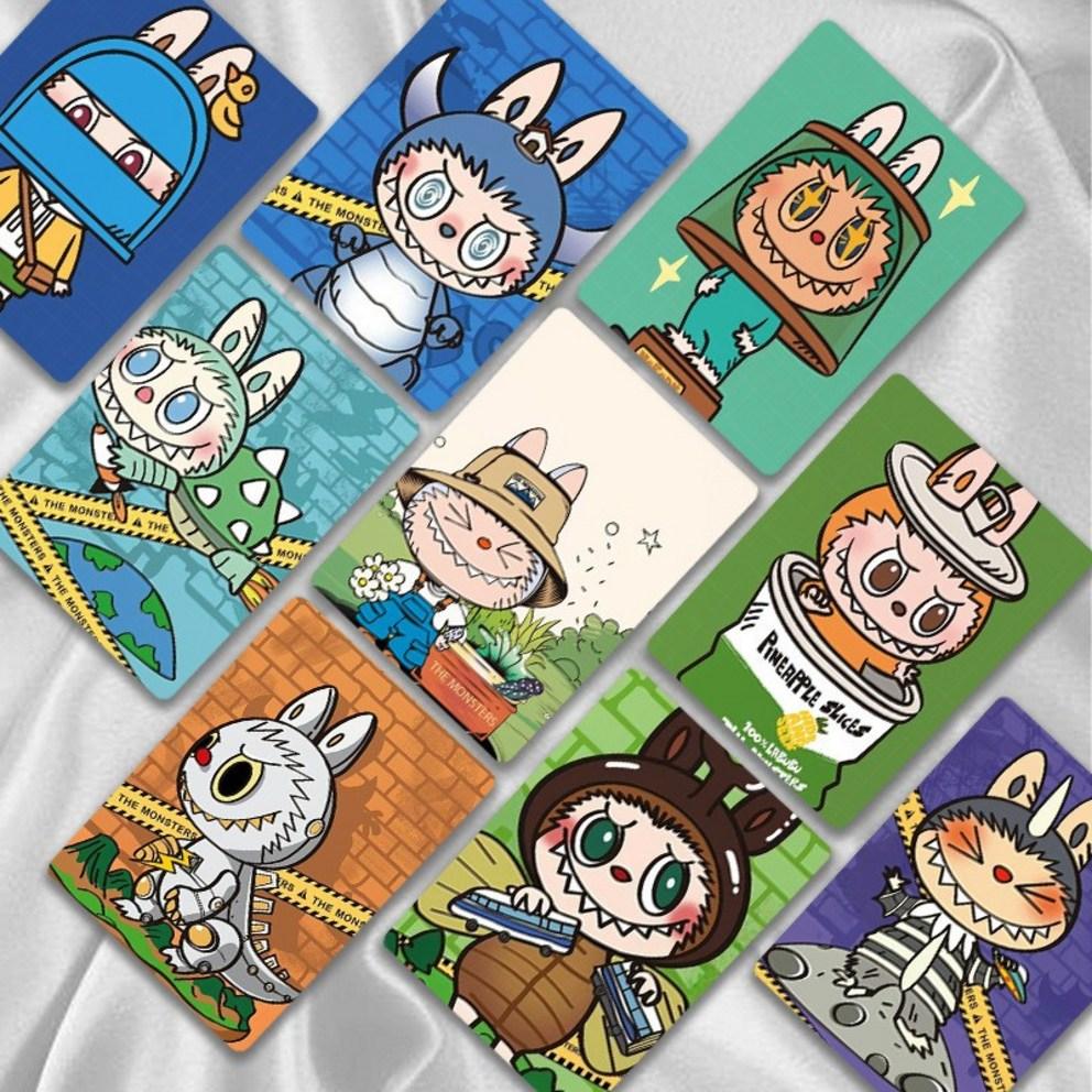 A Set of 50 Cute Character Cards for Boys and Girls, a Birthday Gift for Elementary School Admission, and a Gift for Exchanging Cards with Friends.