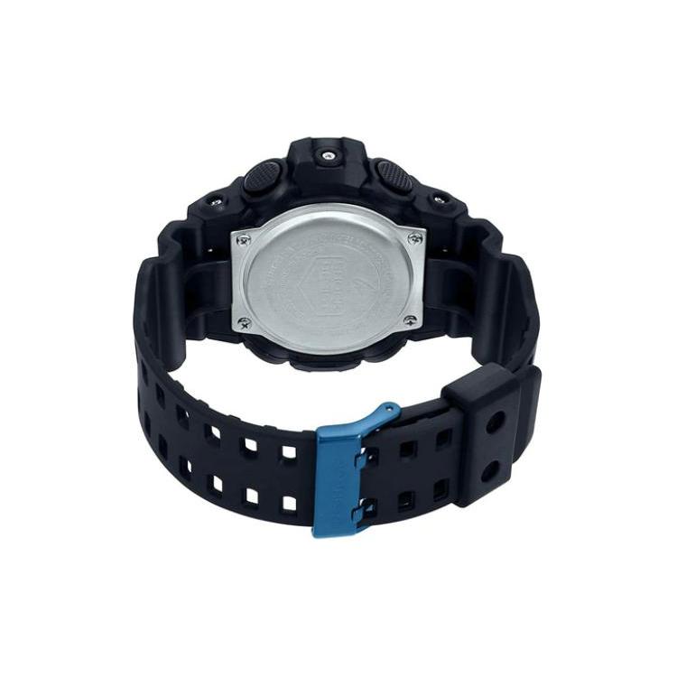 CASIO Men Liquid Crystal/Analog Dual Display Series Black Watch GA-710B-1A2PR GA-710B-1A2PR