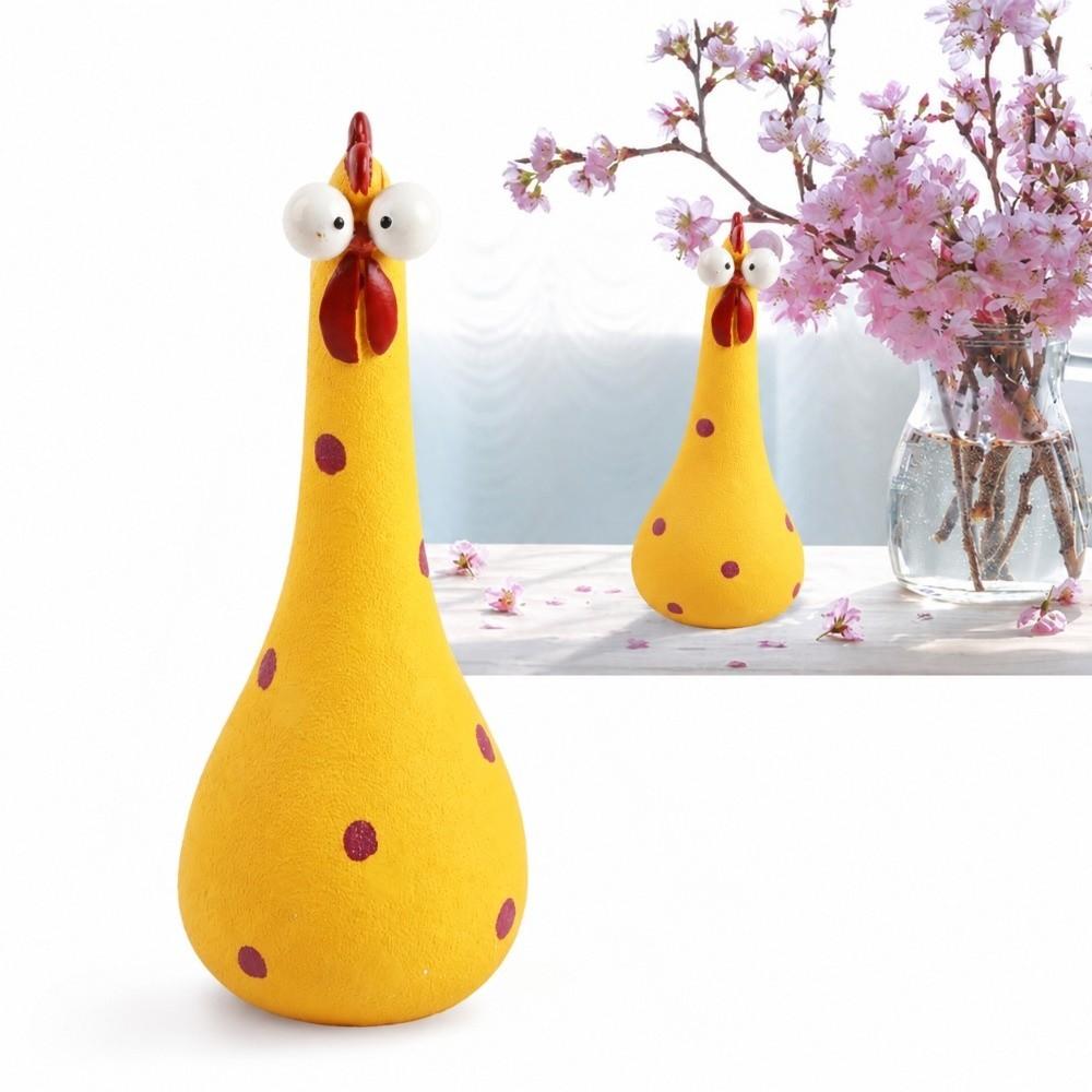 Long Neck Chicken Statue Resin Animal Figurines Whimsical Garden Statues  Garden