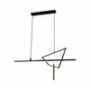 Nordic Black LED Pendant Lamps For Bedroom Bedside Living Room Kitchen Restaurant Bar Luminaire Hanging Geometry Chandelier