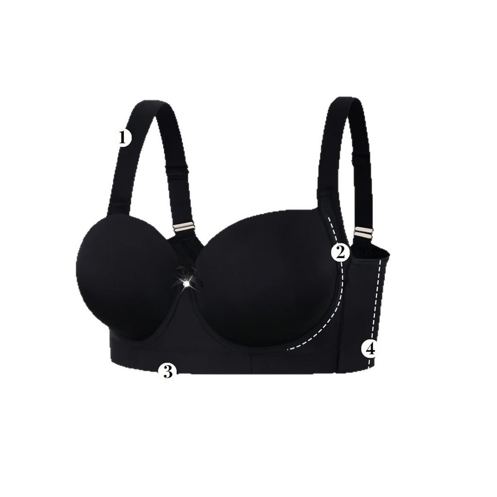 Sexy Full-bodied Non-empty Cup Bra New Half-cup Anti-sagging Push-up Bra