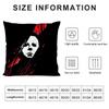 M-Michael M-Myers Horror Movie Cushion Cover Pillowcase Ultra Soft Skin Friendly Fabric Cloud Like Comfort & Concealed Zipper