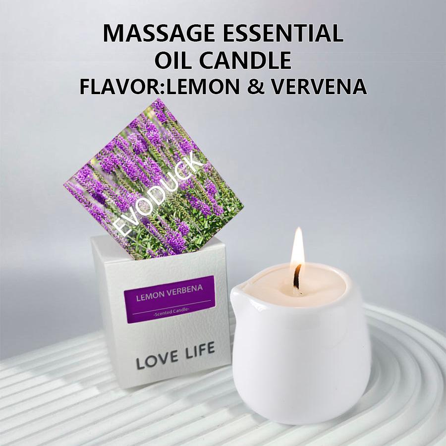 Fruity scented natural massage oil candle. Low heat. 1.69 oz, coconut wax. Hydrating. For home & V-Day. Natural luxury. Soothing