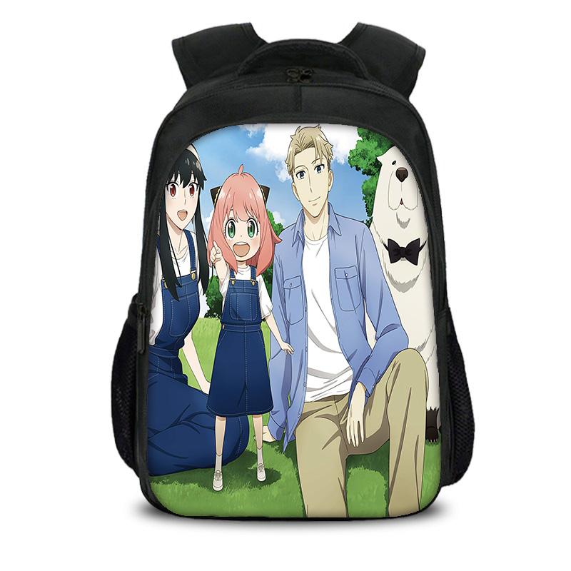 SPY×FAMILY Double Layer Backpack Durable, Trendy, Versatile, Large Capacity Cartoon School Boy and Girl Birthday Best Gift