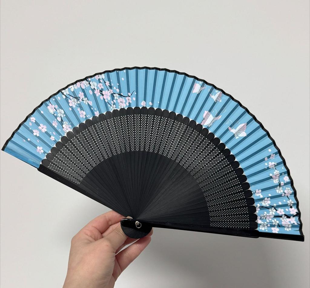 Short Folding Fan Female Simple and Elegant Fan Chinese Style Cheongsam Catwalk Folding Fan Ancient Style Bamboo Fan