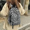 Schoolbag Crossover Fashion Leopard Print Spotted Backpack Classic Simple School Bag Vintage Commuter Casual Versatile Backpack