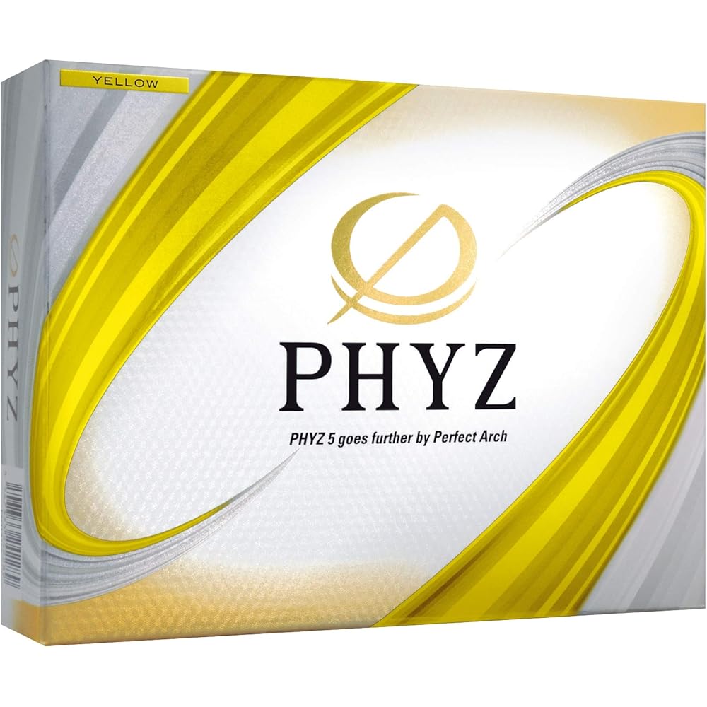 Bridgestone PHYZ Golf Balls Yellow 12 Pack 1.68 inches Diameter