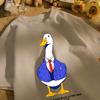 A Duck That Looks Very Leisurely Unisex T Shirt Retro Fashion Short Sleeve Summer Comfortable Tee Unisex Cotton Loose Clothing