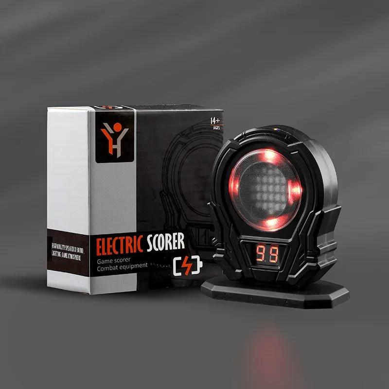 

Infrared Induction Laser Target Practice Toy with Electronic Scoring Color Sensitive Shooting Game Sound Effects for Training чорний