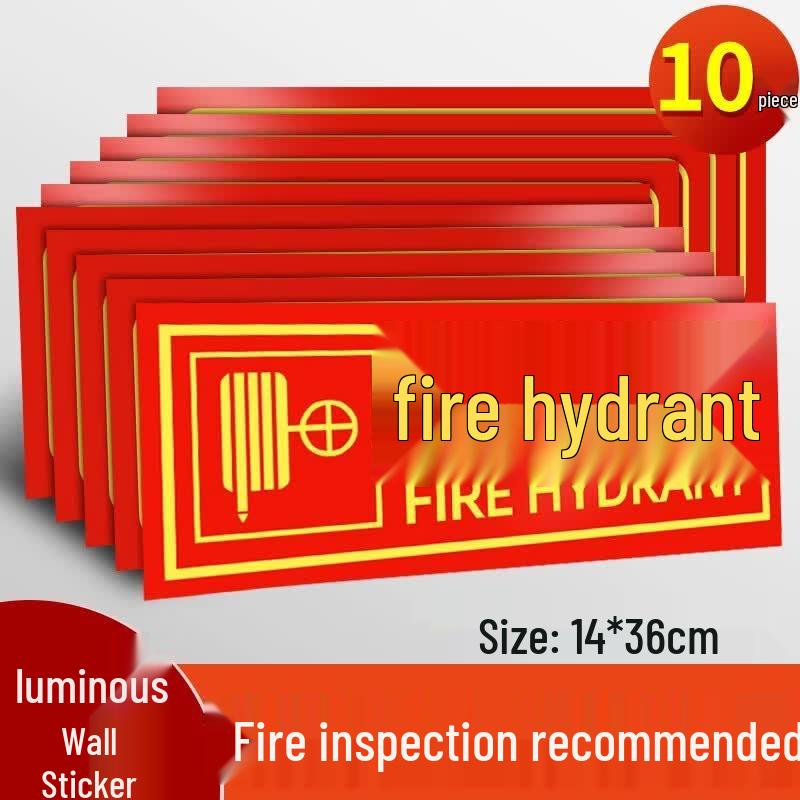 Self-Luminous Safety Sign Decals
