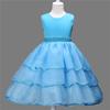 Robe de Mariage de Princesse Fait Main pour Enfants avec Fleurs en Tulle et Ceinture