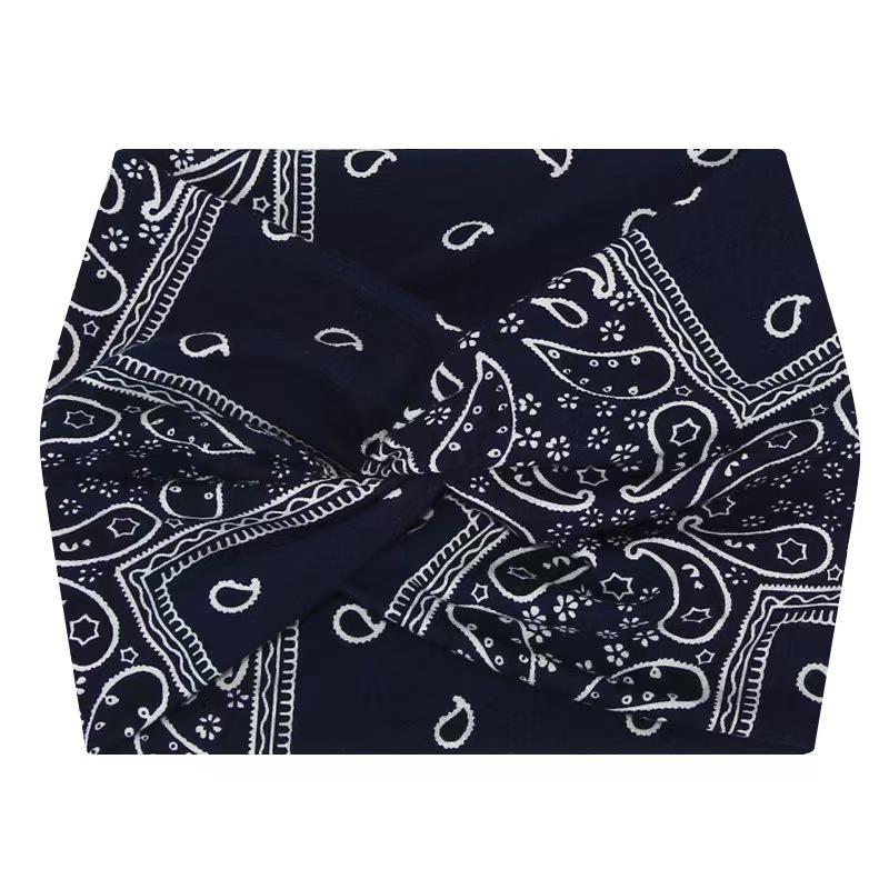 African Extra Wide Elastic Wrap Headband for Yoga and Sports