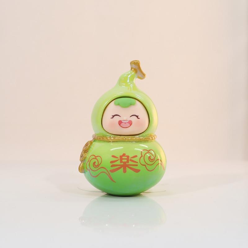 Little Fu Xi Gourd Decorative Piece - Creative Office Desk Decoration, Home Furniture, Entrance Hall Decor, Gift, Doll, Temple