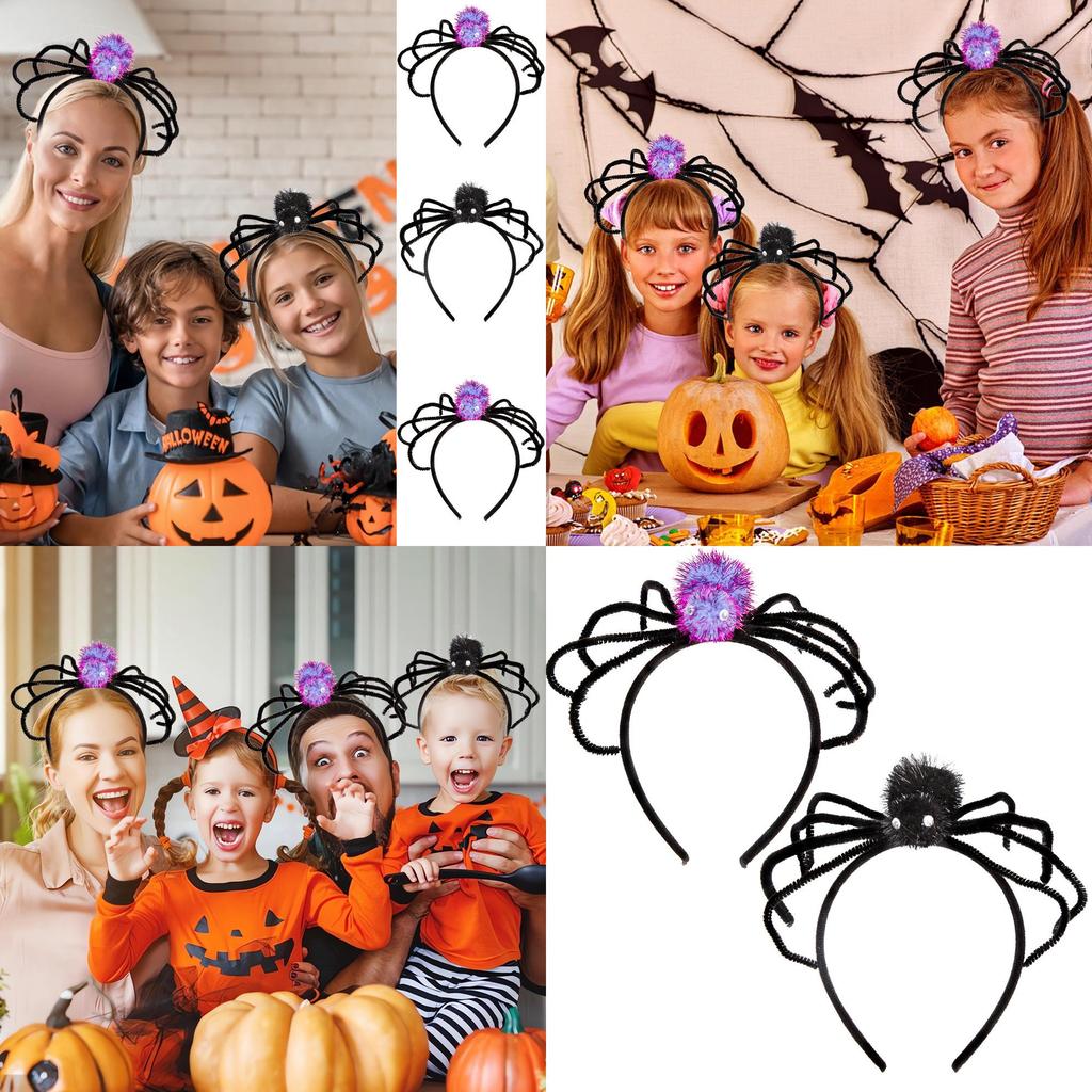 Halloween Spider Headband Hair Band Headwear Headdress Costume Accessory Cool And Unique Halloween Spider Design