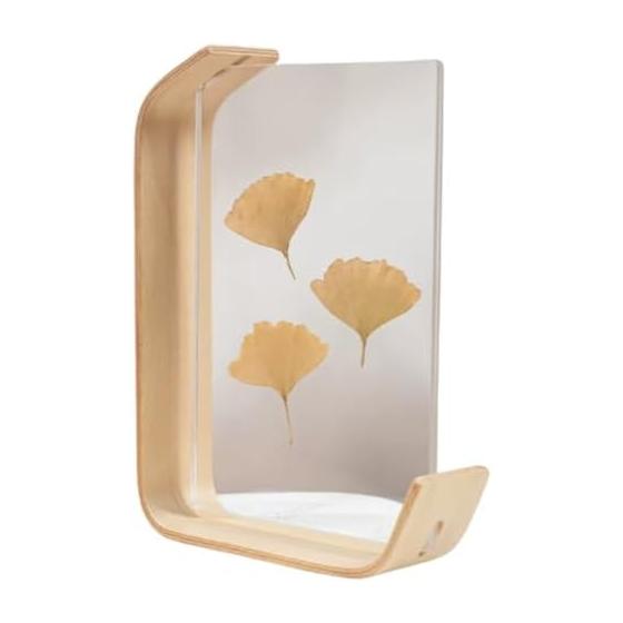 Speed Mao Pressed Flower Frame Acrylic Stand Photo Frame Wooden Photo Frame Stylish Interior Natural Desktop Double-Sided Transparent Nordic Display