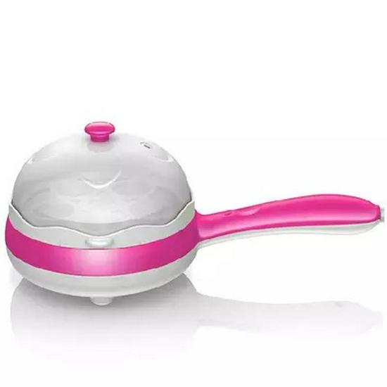 Non-Stick Mini Electric Frying Pan & Multifunctional Egg Cooker: Boils, Steams, and Makes Omelets