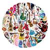 55 Guitar Guitar Instrument Graffiti Stickers Scooter Laptop DIY Stickers