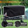 Folding Wagon Cover for Garden Wagon, D22 x W38 x H20, High Density Waterproof,Utility Wagon Cart Cover only Black