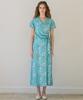 Bonide Mesh Cool Wrap Dress Flower Berry Mint