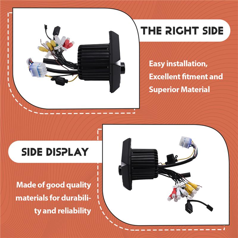 

Waterproof MP5 Player FM AM Receiver Marine Stereo Radio For Boat Yacht ATV Cart 5.0 BT Connection чорний