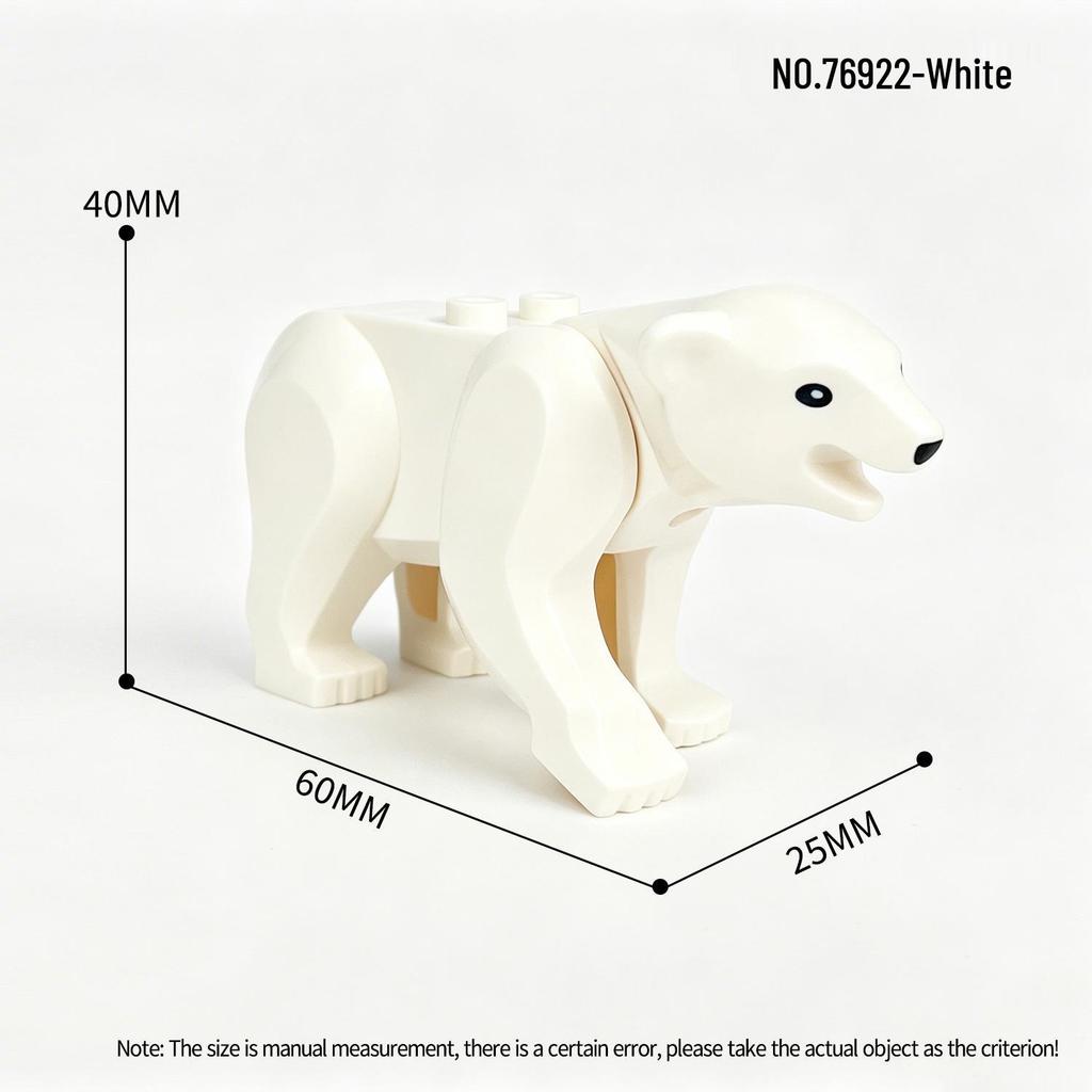 LEGO-Compatible Small Animal Models: Elephant, Camel, War Horse, Gorilla, Giraffe for Zoo Bricks