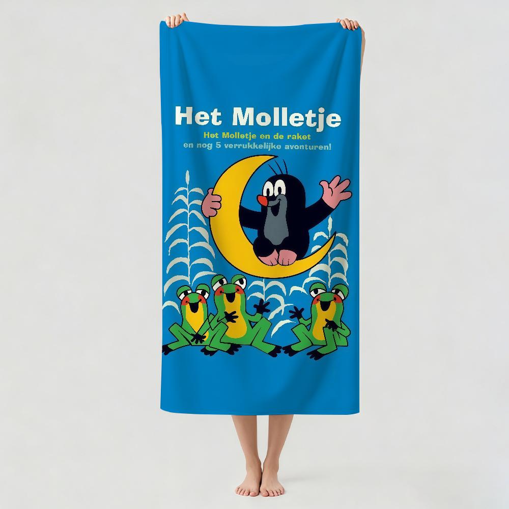 Cartoon Cute The Little Mole Towel Drying Bath Towel Applicable To Light Swimming Camping Yoga Beach Out