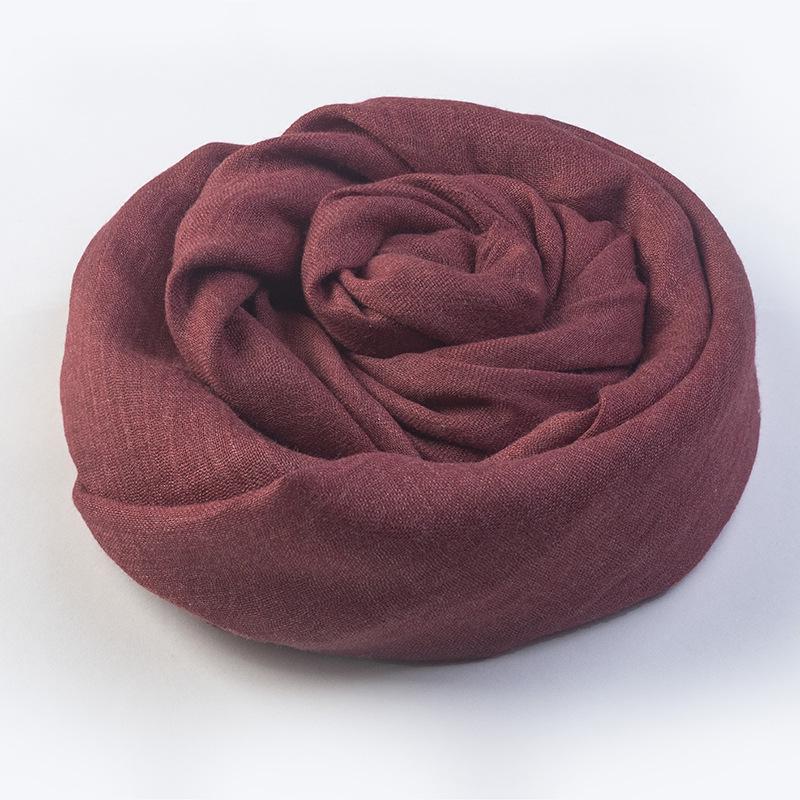 Women's Summer Sun Protection Scarf: Cotton & Linen, Japanese & Korean Style, Medium-Long, Lightweight Shawl