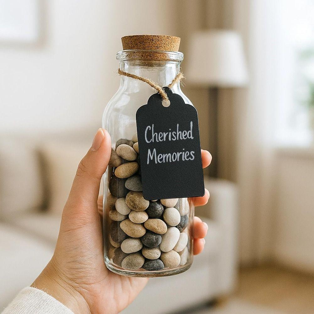 100Pcs Vintage DIY Scallop Label Handmade Wedding Gift Decorating Tag Simple Packaging Label  Crafts