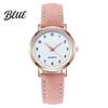 Macaron Color Watch Women Luminous Dainty Analog Quartz Adjustable Leather
