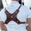 Adjustable Straps Clubwear Self Bondage Costumes Men Leather Body Chest Harness