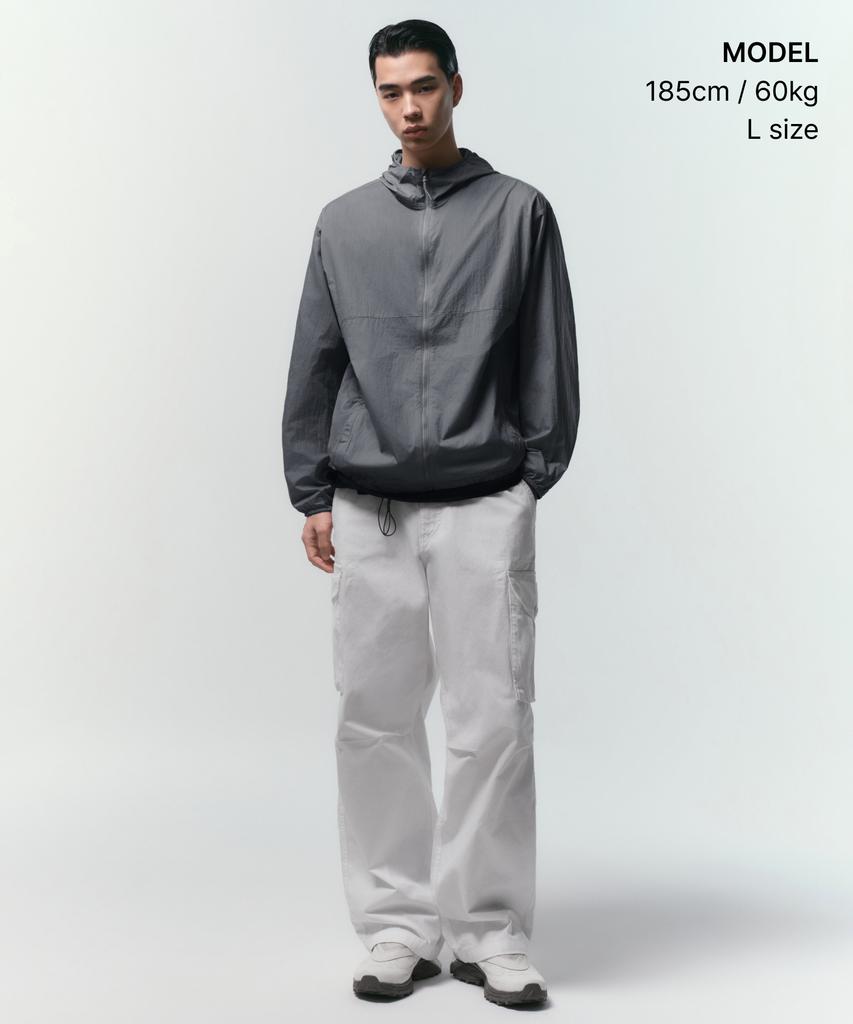 Musinsa Standard [Uv Protection] City Leisure Lightweight Packable Windbreaker Jacket [Grey]