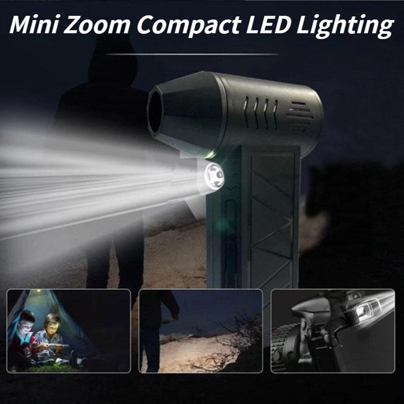 Mini-Turbofan 130.000 U/min - Leistungsstarker Handheld-Bürstenloser Lüfter zum Staubwischen in Autos, Wohnungen und bei Outdoor-Aktivitäten