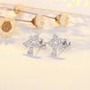 Sterling Silver Needle Tide Simple Korean Temperament Earrings Internet Celebrity Earrings Versatile Bow Stud Earrings Micro Zircon Earrings 2026